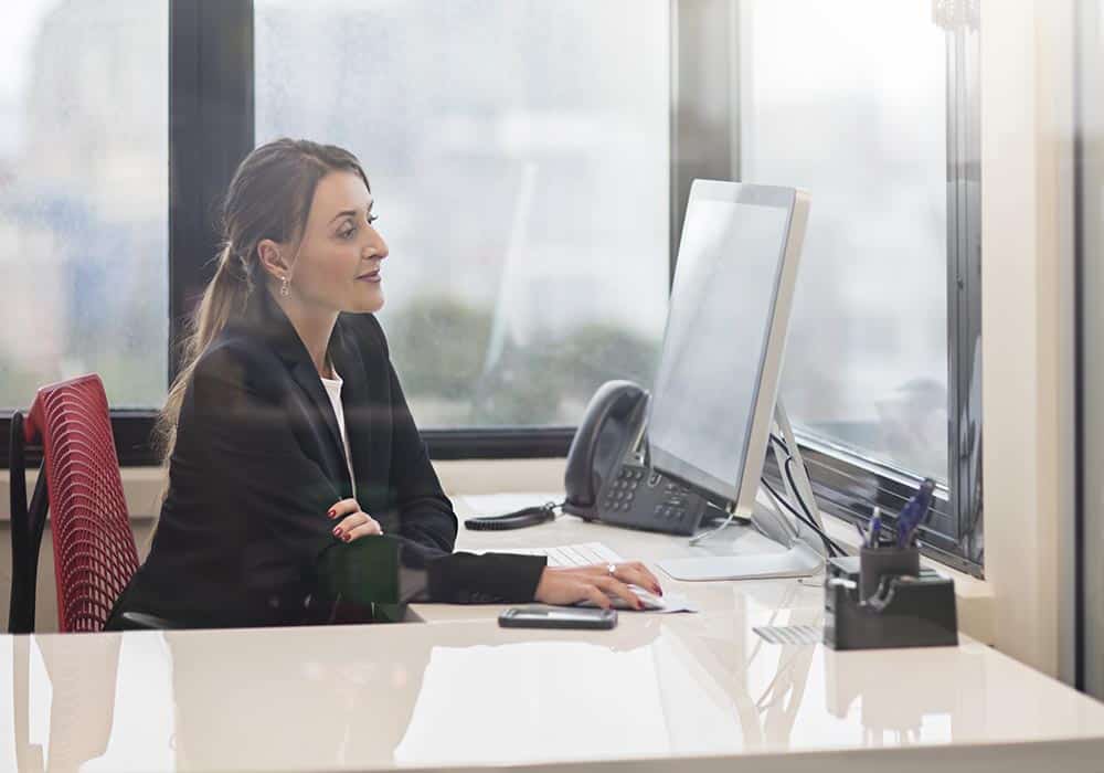 Businesswoman working in the office