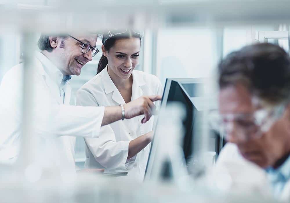 Scientists working at the laboratory